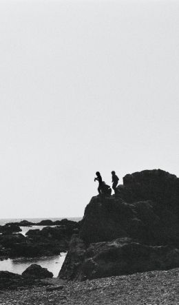 old photo, sea Wallpaper 600x1024