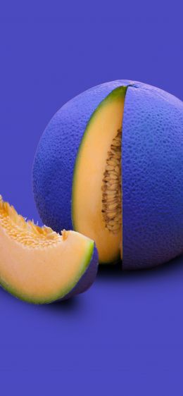 melon, purple wallpaper Wallpaper 828x1792