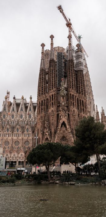 Sagrada Familia, Barcelona, Spain Wallpaper 1440x2960