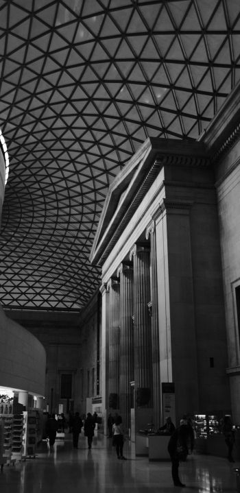 Обои 1080x2220 Британский музей, Лондон, Великобритания