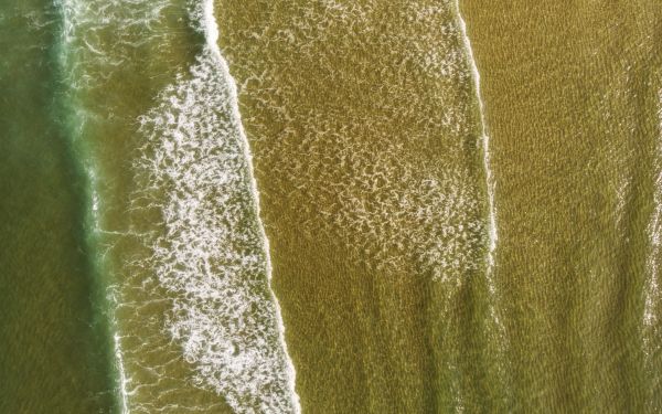 France, sea, surf Wallpaper 2560x1600