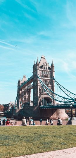 tower bridge, London, Great Britain Wallpaper 1440x2960