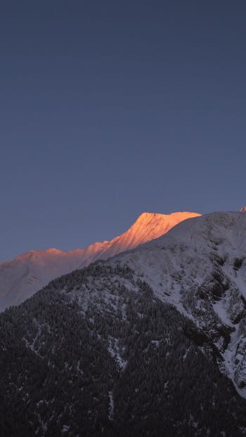 mountain, snow peak Wallpaper 1080x1920