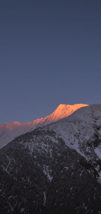 mountain, snow peak Wallpaper 1080x2280