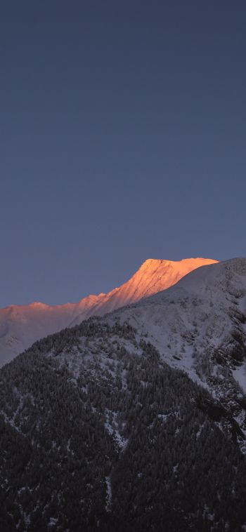 mountain, snow peak Wallpaper 1080x2340