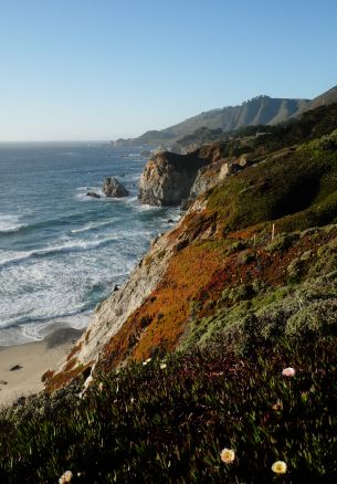 Bixby Bridge, carmel, USA Wallpaper 1640x2360