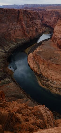 Horschu-Bend, Arizona, USA Wallpaper 1080x2340