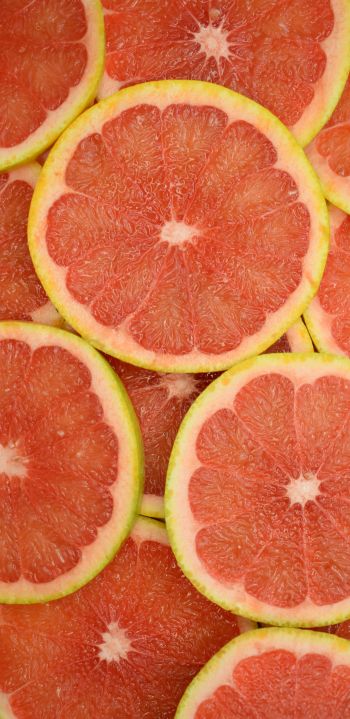 Обои 1080x2220 цитрусовые, грейпфрут, фрукты