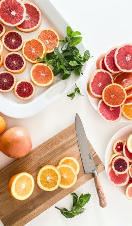 citrus, grapefruit, orange Wallpaper 600x1024
