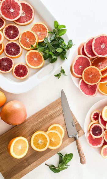 citrus, grapefruit, orange Wallpaper 1200x2000