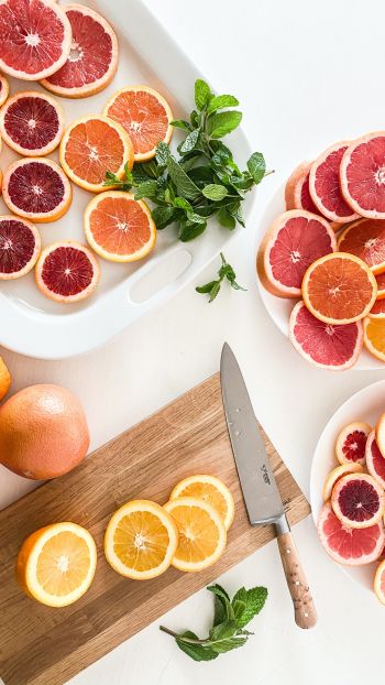 citrus, grapefruit, orange Wallpaper 1440x2560