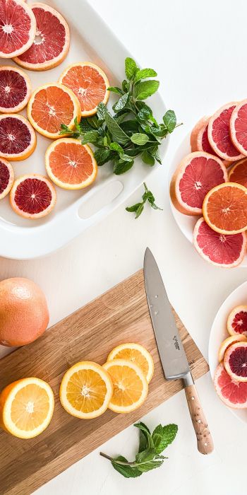 citrus, grapefruit, orange Wallpaper 720x1440