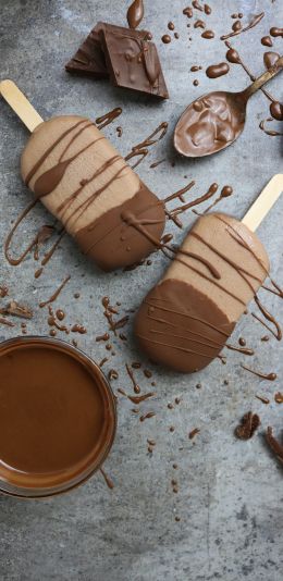 ice cream, chocolate, sweetness Wallpaper 1080x2220