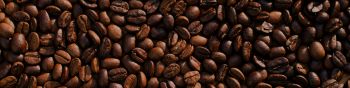 coffee, coffee beans Wallpaper 1590x400
