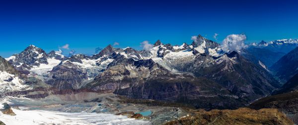 Zermatt, Switzerland, landscape Wallpaper 3440x1440