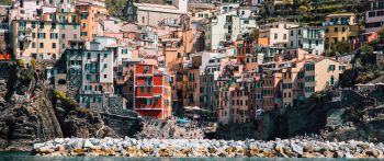 Cinque Terre, SP, Italy Wallpaper 2560x1080