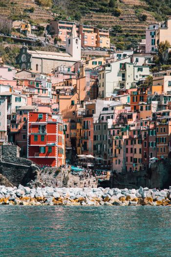 Cinque Terre, SP, Italy Wallpaper 640x960