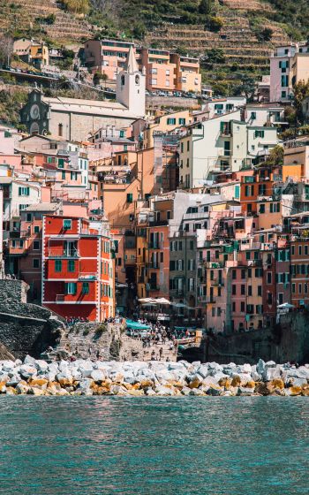 Cinque Terre, SP, Italy Wallpaper 1200x1920