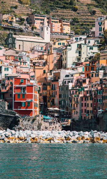Cinque Terre, SP, Italy Wallpaper 1200x2000