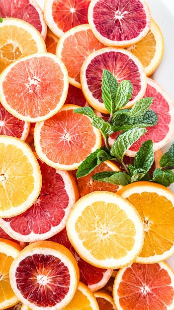 citrus, grapefruit, orange Wallpaper 640x1136