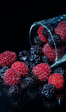 blackberry, raspberries, berry Wallpaper 600x1024