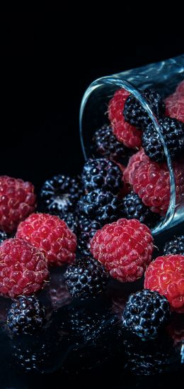 blackberry, raspberries, berry Wallpaper 1440x3040