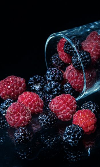 blackberry, raspberries, berry Wallpaper 1200x2000