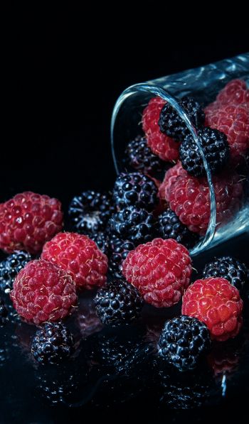 blackberry, raspberries, berry Wallpaper 600x1024