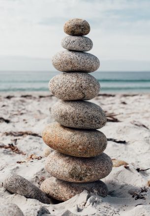 stones, on the beach Wallpaper 1640x2360