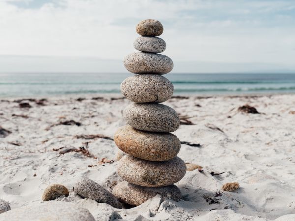 stones, on the beach Wallpaper 1024x768