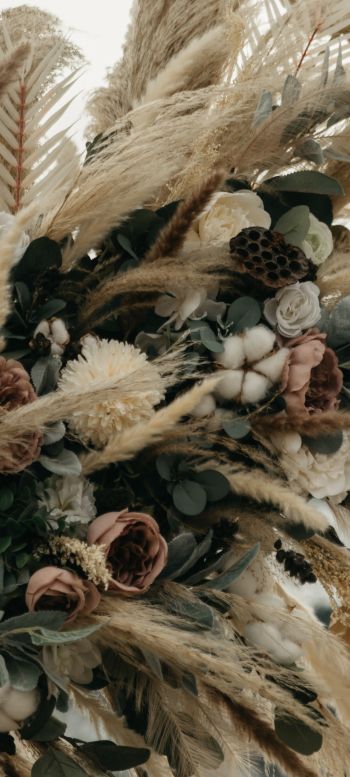 aesthetics of flowers, bouquet Wallpaper 1080x2400