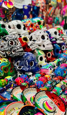 skulls, art Wallpaper 600x1024