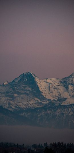 mountains, mountain peaks Wallpaper 1080x2220