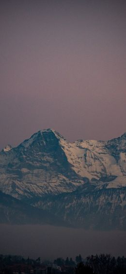 mountains, mountain peaks Wallpaper 1080x2340