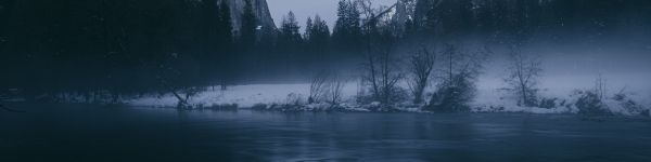 Yosemite National Park, California, USA Wallpaper 1590x400