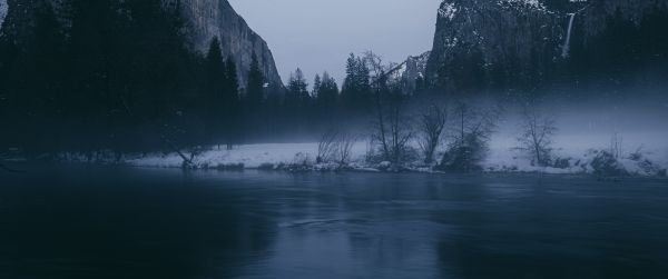 Yosemite National Park, California, USA Wallpaper 3440x1440