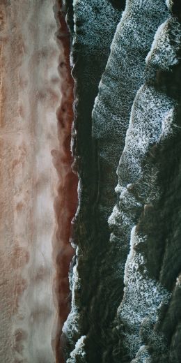 sea coast, from above Wallpaper 720x1440