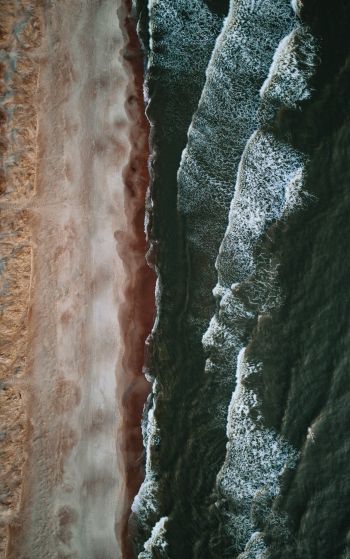 sea coast, from above Wallpaper 1752x2800