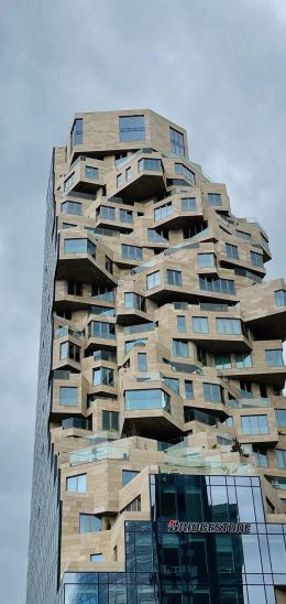 Amsterdam, The Netherlands, unusual house Wallpaper 1440x3040