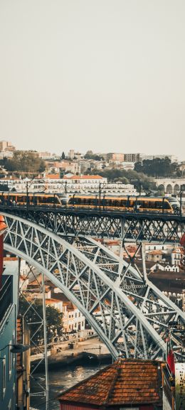 train, bridge Wallpaper 1080x2400
