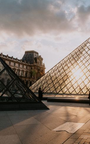 Paris, France, Louvre Wallpaper 1752x2800