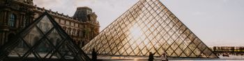 Paris, France, Louvre Wallpaper 1590x400