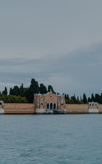 Обои 800x1280 Венеция, Италия, крепость
