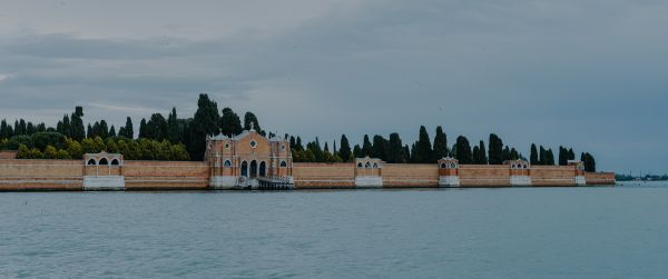 Venice, Italy, fortress Wallpaper 3440x1440