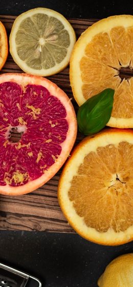 citrus, grapefruit, orange Wallpaper 828x1792