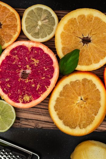 citrus, grapefruit, orange Wallpaper 640x960
