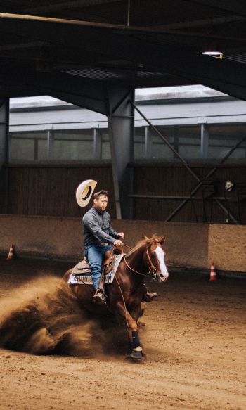 equestrian sport, cowboy Wallpaper 1200x2000