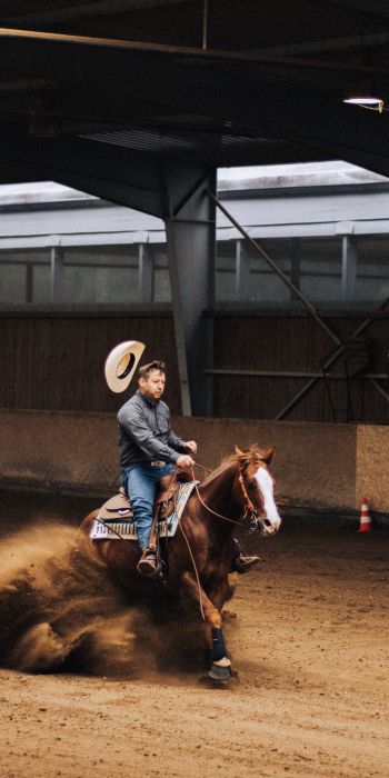 equestrian sport, cowboy Wallpaper 720x1440