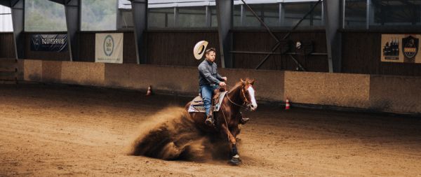 equestrian sport, cowboy Wallpaper 2560x1080