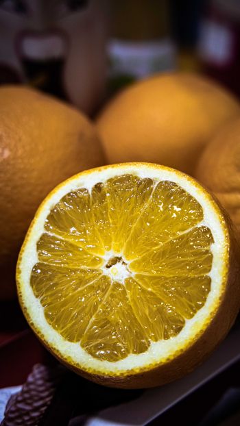 Обои 720x1280 лимон, фрукты